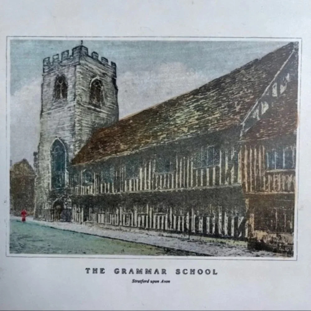 Sewell Melamine Grammar School Decor Felt Back Vintage Made in England